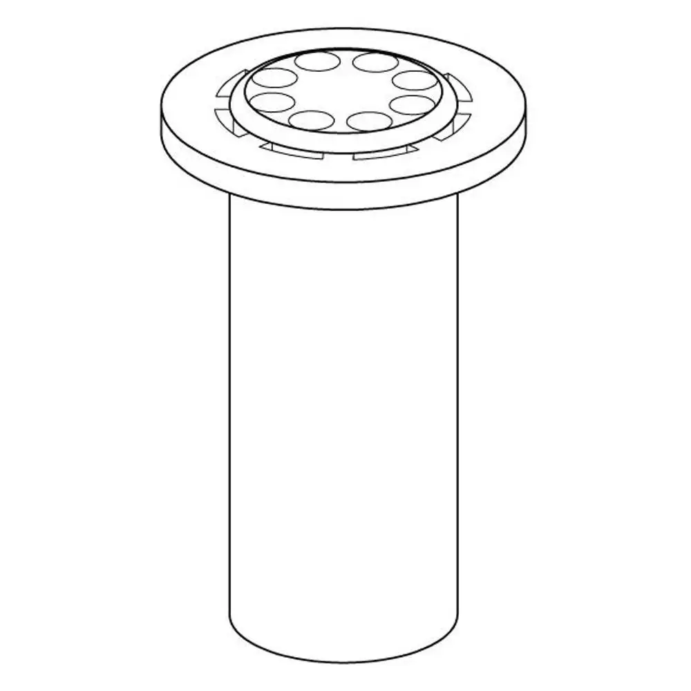 Turbine mit runder Oberseite und zentralen Öffnungen, gefertigt für effiziente Funktionen. Produkt von Uponor zur Anwendung in spezifischen Systemen.